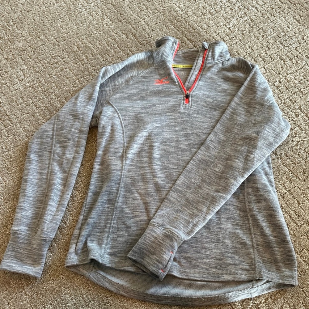 Gray Quarter-Zip Pullover